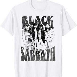 Black Sabbath Group Photo T-Shirt | Vintage Rock Band Graphic Tee Classic Heavy